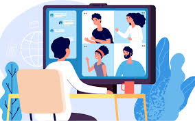 Video Conferencing Illustration