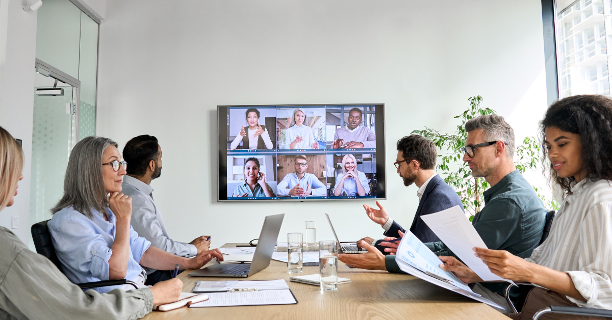 Video Conferencing Illustration